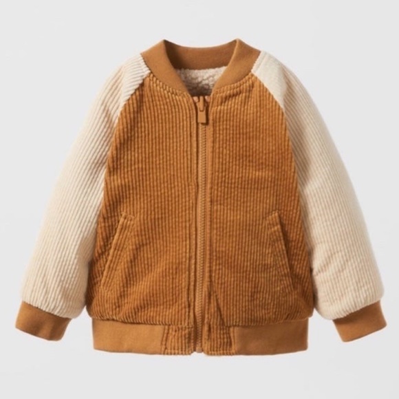 ZARA REVERSIBLE FLEECE BOMBER - Picture 4 of 6